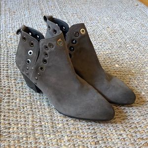 Sam Edelman suede cutout booties size 7